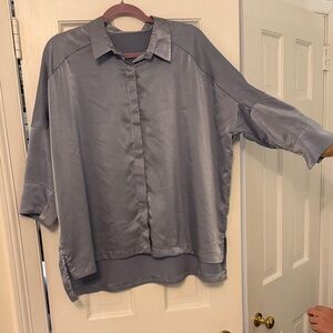 Elegant Gray Women's Blouse